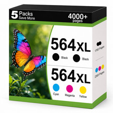 564XL-5PK Ink Cartridge Black/Color PhotoSmart 7520 6520 5520 7525 5514 picture