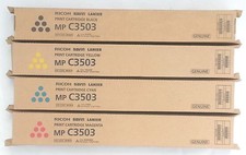 Genuine Ricoh Savin Lanier Toner SET MPC3503 841813 841814 841815 841816 picture
