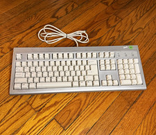 Vintage 1999 Barbie Computer Keyboard SK-1100U(E) Tilt QWERTY English Silver picture