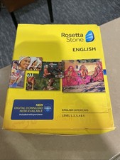 Rosetta Stone English American Version 4 Levels 1, 2,3,4 & 5 Complete 2014 picture