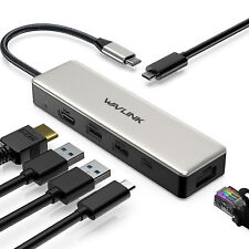 WAVLINK USB C Hub 2.5G Ethernet 10Gbps USB C 3.2 Hub 100W Power Delivery 4K HDMI picture