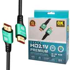 8K HDMI 2.1 Cable Gold Plated 8K 48Gbps 4320P UHD 120Hz/60Hz Male To Male 6-10ft picture