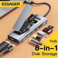 8-in-1 USB Hub Disk Storage Function Type-c HDMI-Compatible Laptop Dock Station picture