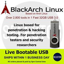 BlackArch 2023.04.01 Linux 64bit PenTesting Security Research 32Gb Live USB 3.0 picture