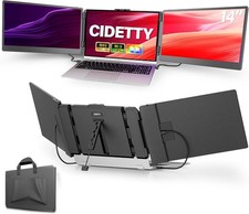 Ultra-Thin 14'' FHD 1080P IPS Laptop Screen Extender, Dual/Triple Monitor Displa picture
