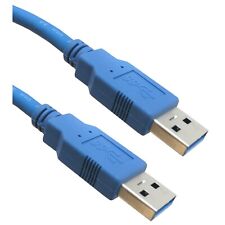 2 PACK 2ft High-Quality USB 3.0 Cable, Male to Male Blue picture