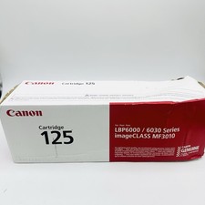 Canon Genuine 125 Black Toner Cartridge New Sealed picture