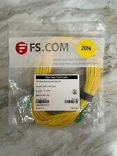 FS.COM - 20m LC to LC APC Duplex OS2 Single Mode 2.0mm Fiber Optic Patch cable picture
