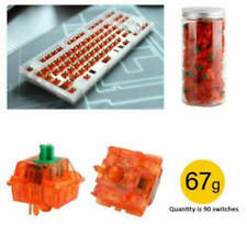 110PCS x lubed C3 Equalz Tangerine Linear Switches 67g Orange FAST SHIP NEW picture