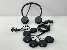 LOT OF 6 Jabra Evolve Wired Headset HSC060 & USB Link Interface ENC060 GOOD DEAL picture