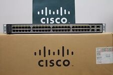 Cisco Catalyst WS-C3750V2-48PS-S 48-Port PoE Switch WS-C3750-48PS-S LATEST VER picture
