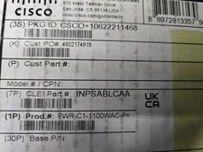 Cisco Catalyst PWR-C1-1100WAC-P= 1100W AC Power Supply New picture