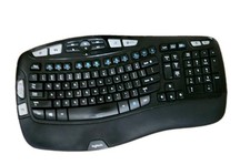Logitech K350 Comfort Wave Wireless Ergonomic Keyboard Black No USB Dongle picture
