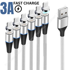 3/6Pack 3/6Ft Magnetic USB Cable Fast Charge For iPhone 14 13 12 11 XR 8 Charger picture
