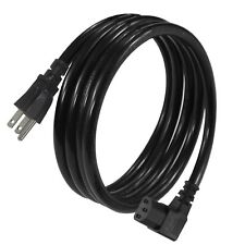 6FT 90 Degree Computer Monitor Power Cord - NEMA 5-15P to Right Angle C13 Pow... picture