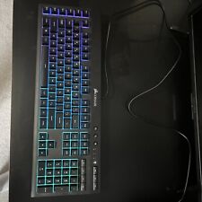 CORSAIR GAMING K55 RGB KEYBOARD , WORKS GREAT BARELY USED USB Keyboard picture