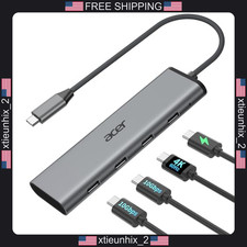USB C Hub with 4K@60Hz Video, 2 USB-C 10Gbps Ports, 100W PD Charging picture