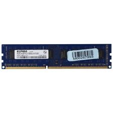 Elpida (4GB) DDR3 2Rx8 (PC-10600) DIMM 1333Hz RAM Memory (EBJ41UF8BCF0-DJ-F) picture