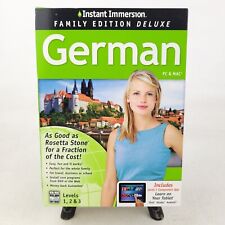 NEW SEALED Instant Immersion GERMAN Levels 1, 2, & 3 Family Edition DELUXE picture