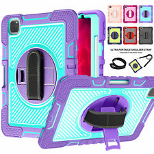 Kids Shockproof Case for iPad 10th 9 8 7 6 5 Gen Air 5 2022 Rotating Cover Strap picture