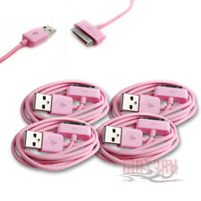 4X 10FT 30-PIN USB SYNC DATA POWER CHARGER PINK CABLE IPHONE IPOD TOUCH IPAD picture