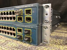 (LOT OF 2) Cisco Catalyst 3560 48 Port POE Switch WS-C3560-48PS-S ** picture