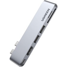 UGREEN 6-in-2 USB-C Hub for MacBook Pro/Air 4K HDMI USB 3.0 SD/TF – Open Box picture