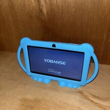 YOBANSE Used Kids Tablet 7 inch with Bluetooth WiFi Parental Control Blue picture