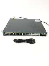 CISCO CATALYST 2960-S WS-C2960S-48FPS-L 48 Port POE+ Network Switch +C2960s-Stac picture