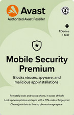 Avast Mobile Security Premium for Android 1 Device 1 Year 2026 Fast Delivery picture
