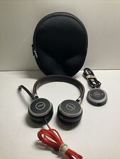 Jabra Evolve 40 Stereo USB Headset HSC017 6399-823-109 w/ ENC010 Adapter picture