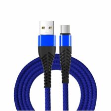 6Ft Blue Nylon Braided USB Type C Fast Charger Sync Cable picture