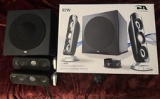 Cyber Acoustics CA-3908 2.1 Speaker System — 92W Subwoofer — Used — Original Box picture