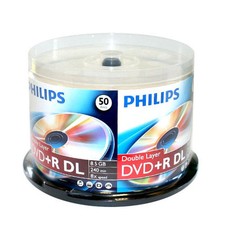 50 PHILIPS 8X DVDR DL Dual Double Layer 85GB Logo Media Disc Cake Box24 G1N picture