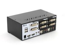 LinksKey 2-Port Dual Monitor DVI Dual Link KVM Switch W/Cables (LDV-DM222AUSK) picture