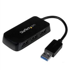 StarTech.com Portable 4 Port SuperSpeed Mini USB 3.0 Hub - Black (ST4300MINU3B) picture
