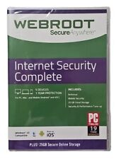 Webroot Internet Security Complete | 1YR 5 Devices-PC, MAC, and Mobile Security picture