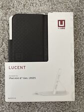 UAG Lucent Folio Case for  iPad Mini Latest 6th Gen - Black - BRAND NEW picture