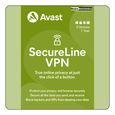 Avast SecureLine VPN 2024 - 5 Devices - 1 Year [Download] picture