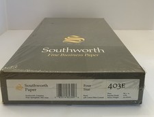 Vintage ~ Southworth 403E Business Paper ~ 8.5x14 Heavy Sealed ~ 500 Sheets Box picture