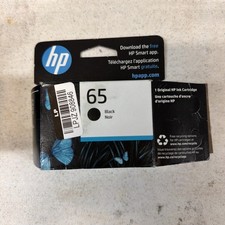 Genuine HP 65 Black Ink Cartridge New 2027 picture