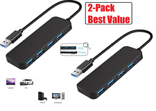 2-Pack USB 3.0 4-Port USB Hub USB Splitter USB Expander for Laptop, Flash Drive picture