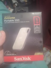 New SanDisk 1TB Extreme External Portable SSD Storage USB-C - Sealed in Box picture