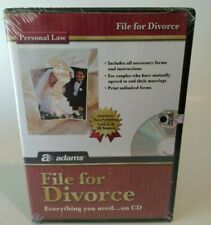 New Sealed Adams File For Divorce Personal Law All 50 States on CD ALC601 picture