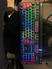 Corsair Strafe RGB Mechanical Gaming Keyboard - Black w/ Custom red keycaps picture