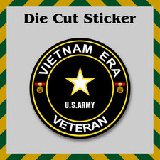 Vietnam Era Veteran Sticker, Die-Cut Vinyl Printed Decal, U.S. Army Veteran picture