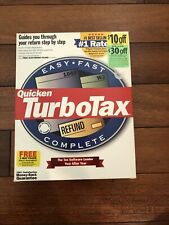 Quicken Turbotax 1999 Turbo tax 99. Original retail box. Genuine.  picture