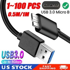 Micro USB 3.0 Cable High Speed Data SYNC For HDD External Hard Drive LOT picture
