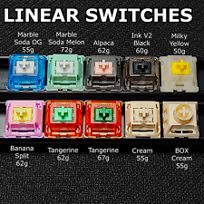 LINEAR Mechanical Keyboard Switch Tester SAMPLE PACK - Creams, Tangerine, Alpaca picture