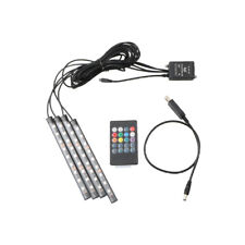 4Pcs RGB PC Case LED Strip Computer Light Bar PC Game Light With remote control picture